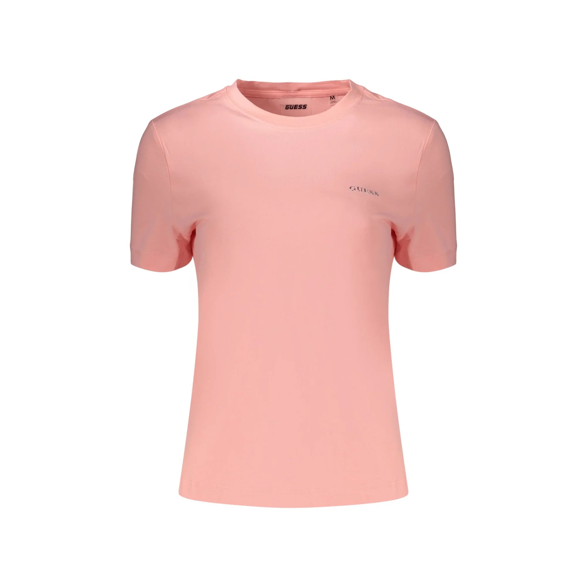 GUESS JEANS T-SHIRT MANICHE CORTE DONNA ROSA